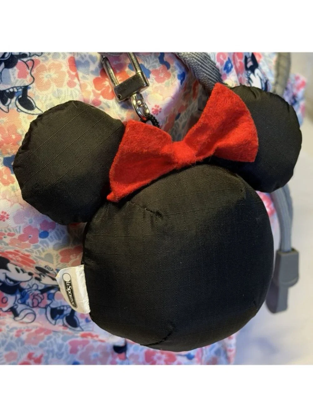 LeSportsac Mickey Minnie Spring Fling Mini Voyager Backpack + Bag Charm
